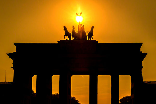 Sonnenuntergang am Brandenburger Tor in Berlin, Foto: Dirk Pagels, Fotograf in Teltow, Kleinmachnow, Stahnsdorf, Potsdam, Berlin, Bundes- Weltweit