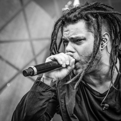 Sebastian Biesler, Eskimo Callboy, Picture On, Bildein, Austria, August 2018