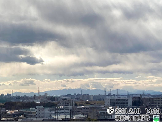 ≪忍者雲　暗雲垂れ込め　雪も舞う≫　山川修治