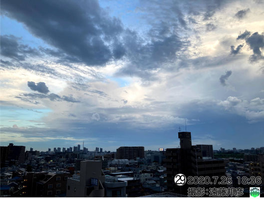 幾重もの雲の饗宴。