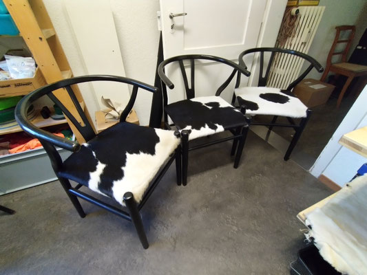 Carl Hansen Y-Chair: Fell gespannt, Stuhl verleimt