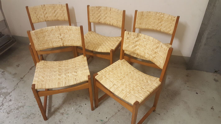 Die fertigen Stühle