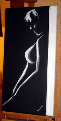"innamorato" Erotische Kunst - Acryl auf Keilrahmen 100 x 50 cm - nicht verfügbar