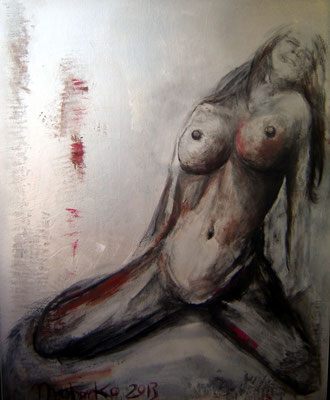 "Leidenschaft" - Erotische Kunst - Acryl auf Keilrahmen 100 x 80 cm - chromart