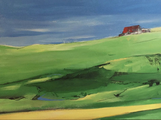 "Heimat", Acryl auf Keilrahmen, 80 x 60 cm
