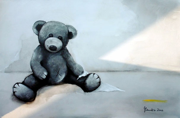 "petit ami", Acryl auf Keilrahmen, 80 x 60 cm