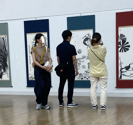 #the 23rd International Sumi-e Association Exhibition　#第23回国際墨絵協会展　#奥田幸子　#花を咲かせる2024　#Sachi-Studio　#Sachi Arumut　#Make FLOWERS BLOOM 2024