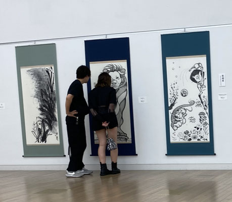 #the 23rd International Sumi-e Association Exhibition　#第23回国際墨絵協会展　#奥田幸子　#まなざし　#Sachi-Studio　#Sachi Arumut　#Gaze
