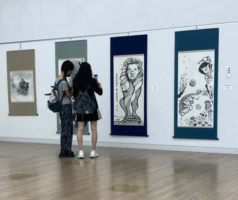 #the 23rd International Sumi-e Association Exhibition　#第23回国際墨絵協会展　#奥田幸子　#まなざし　#Sachi-Studio　#Sachi Arumut　#Gaze