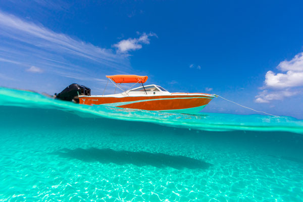 Boat off Scrub Island - Island Cay © The Anguilla Tourist Board ATB