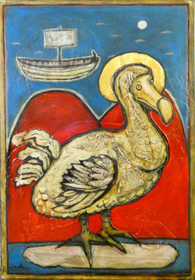 Heiliger Dodo, 70 x 100 cm, 2024