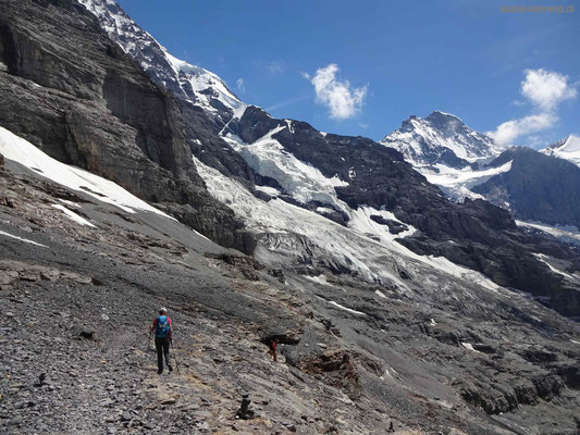 Abstieg von Rotstock zur Alp Eigergletscher