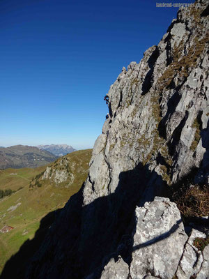 Klettersteig Brunnistöckli - Blick auf den Zittergrat