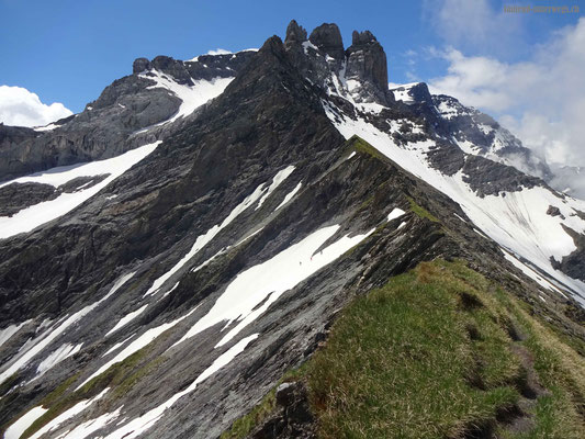 Blick vom Mittaghorn auf Zwölfihorn und Gletscherhorn