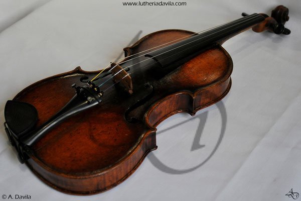 Arranxo e restauración de violín  1880.