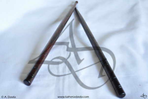 Drumsticks in rosewood.