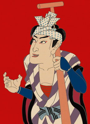 船頭　男梅サワー広告用イラスト