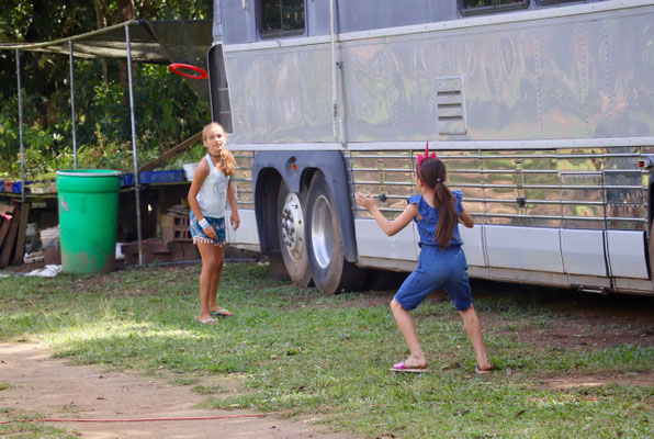 Lynn made friends with a girl on the campsite and was really glad to find someone to play with