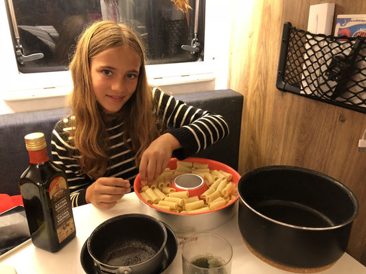 Lynn's preparing the Rigatoni Lasagne