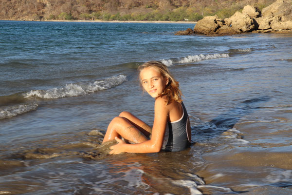 Lynn loved the soft sinking sand along the shore