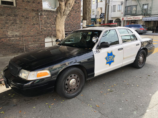 Right out of the Film an SFPD Police car