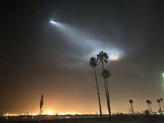We witnessed a satellite launch...