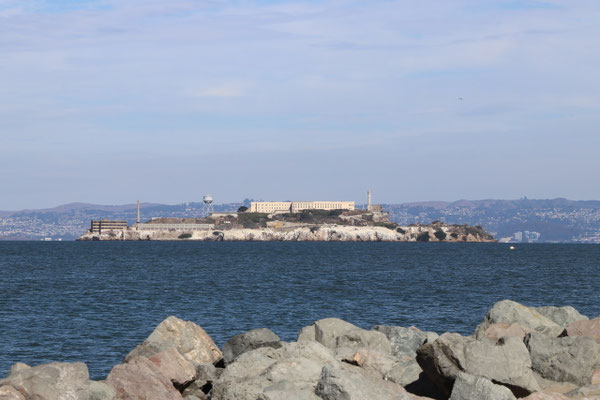 Alcatraz lying in the bay of San Francisco