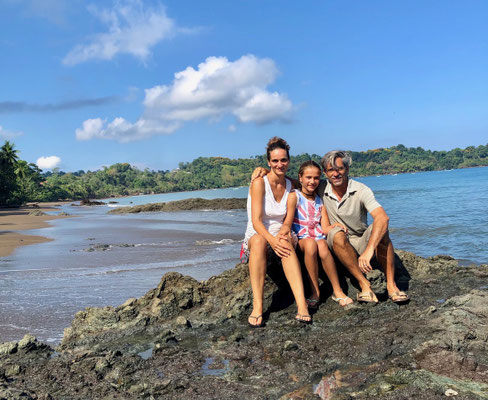 We are not sure at all but this could be the rocks we sat on 14. Feb. 2006 - Now we're three as we take the same picture!