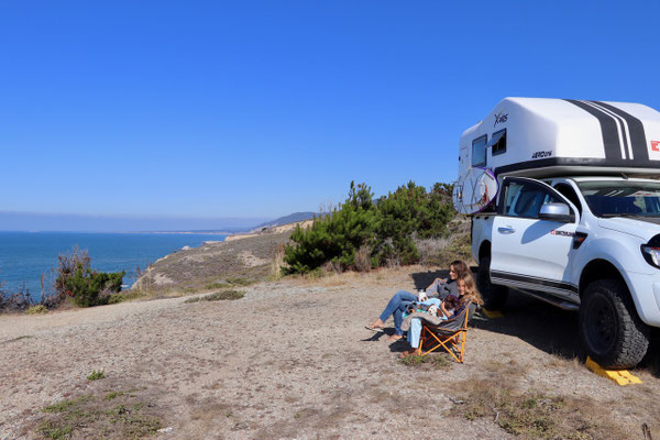A great spot we found just off Highway 1...thanks to iOverlander App & our 4x4!