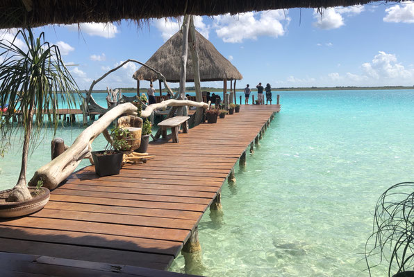 We met Lius & Carla at the last Lagoon telling us we should come and visit them in Bacalar - and so we did..