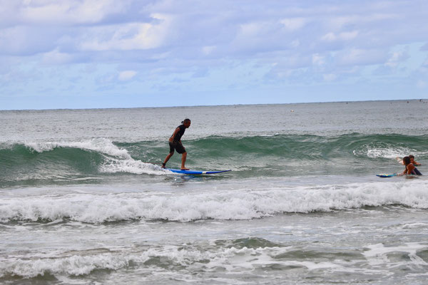 ...the waves are great and easy to catch on a long board