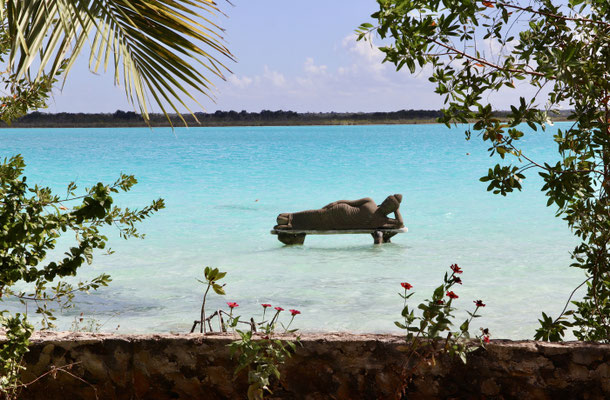 ..a Buddha lying in the water