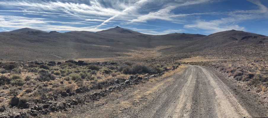 ..we drove a gravel road over a pass