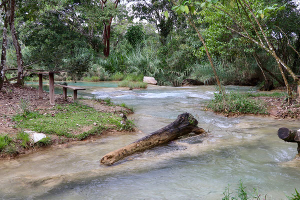 Before Palenque we stopped off at the Water Falls of Agua Azul..