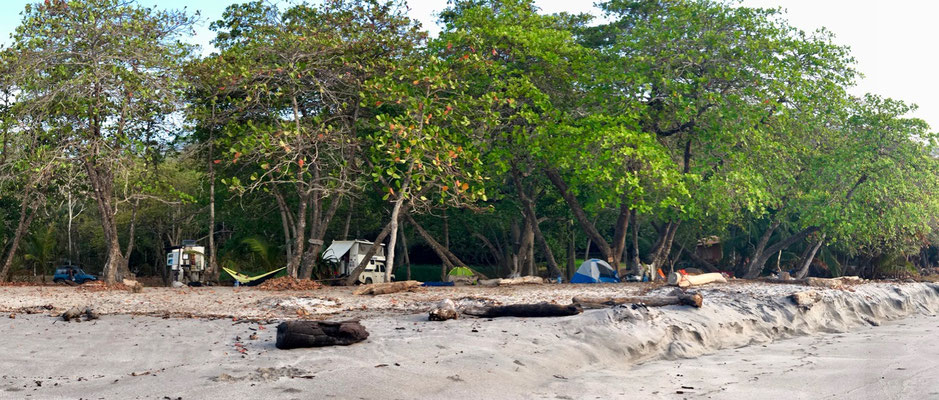 We joined the "beach tent squatters of Montezuma" the next night