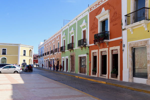 The old town of Campeche..