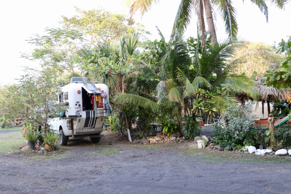 We parked under the tree's trying to keep the camper as cool as possible