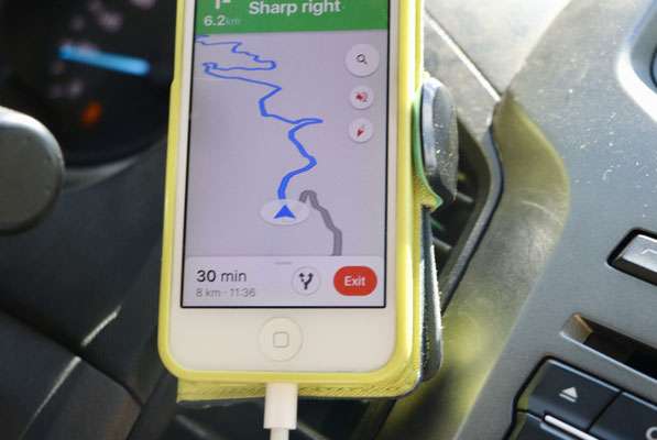 ..sometimes google maps just amazes me, how does he know that it's going to take us 30min to drive 8km?