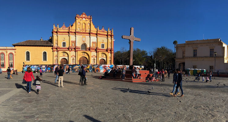 The main Plaza of San Cristobal