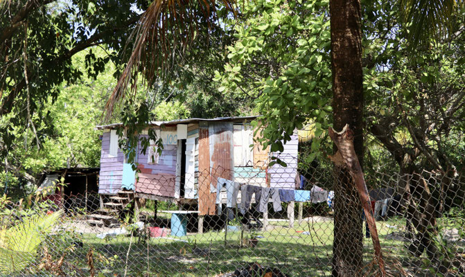 ..they lived in these shacks along side of the road...