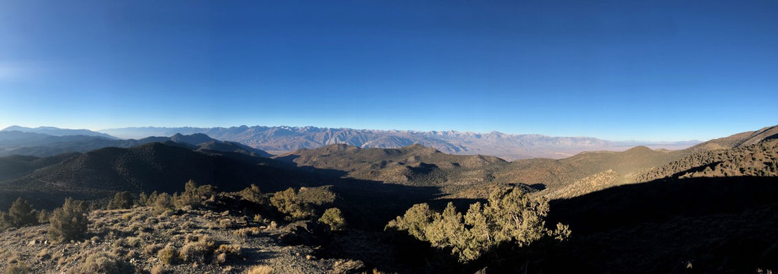Early morning view down Owens Valley 