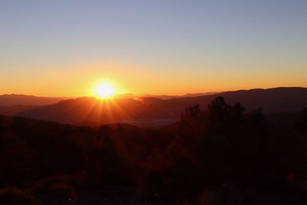 Sunrise at Mountain View Campsite