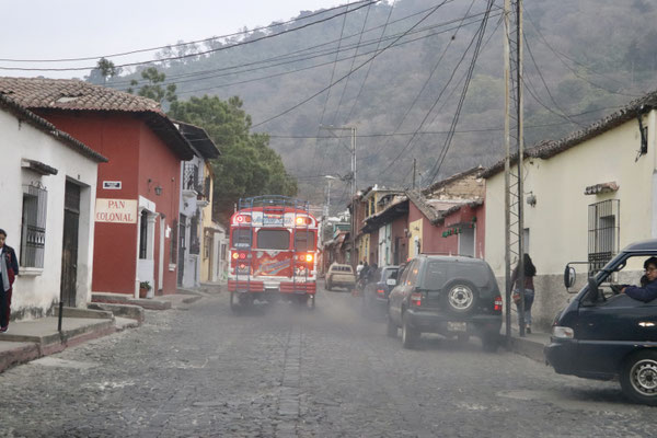 Seeing buses leaving a cloud of smoke behind them was an everyday scene - we really couldn't cope with the diesel fumes in the streets and hardly imagine this was normal just 25 years ago in Switzerland.