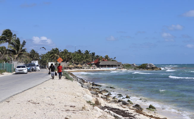 Next stop Tulum a very touristic town on the caribbean coast