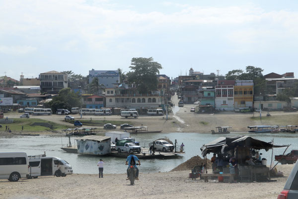 The next day we left early and head south - here we had to wait for a river ferry to ship us over