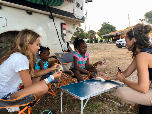 They played cards together, but the rules were quite different to ours