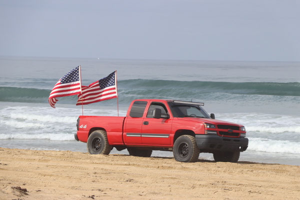 carrying the US flag(s)...