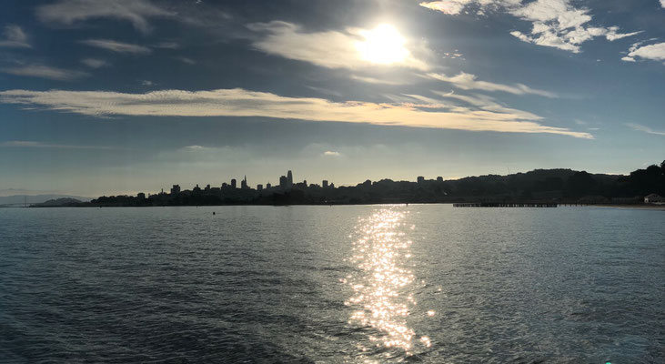 Early morning shot close to Golden Gate Bridge looking towards the city...