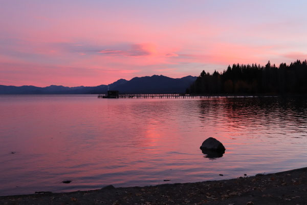 ...before the sun disappeared behind Tahoe Lake