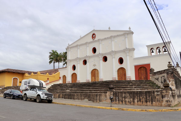 We stopped for Brunch next to a Cathedral